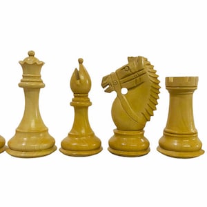 Rio Staunton Chess Pieces are weighted pieces 4&quot; Sheesham wood and Boxwood