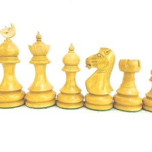 Islamic Series Wooden chess pieces in rosewood 3.75&quot;