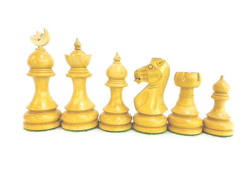 Islamic Series Wooden chess pieces in rosewood 3.75"