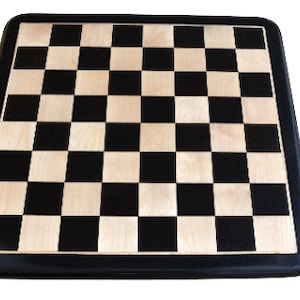 19&quot;-50 MM Ebony Wood Chess Board