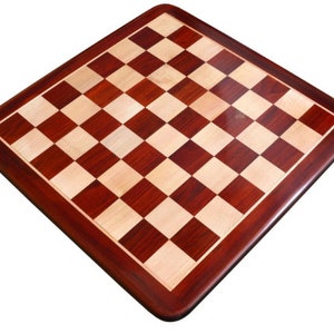 Wooden chess board Red wood 19&quot; 50mm