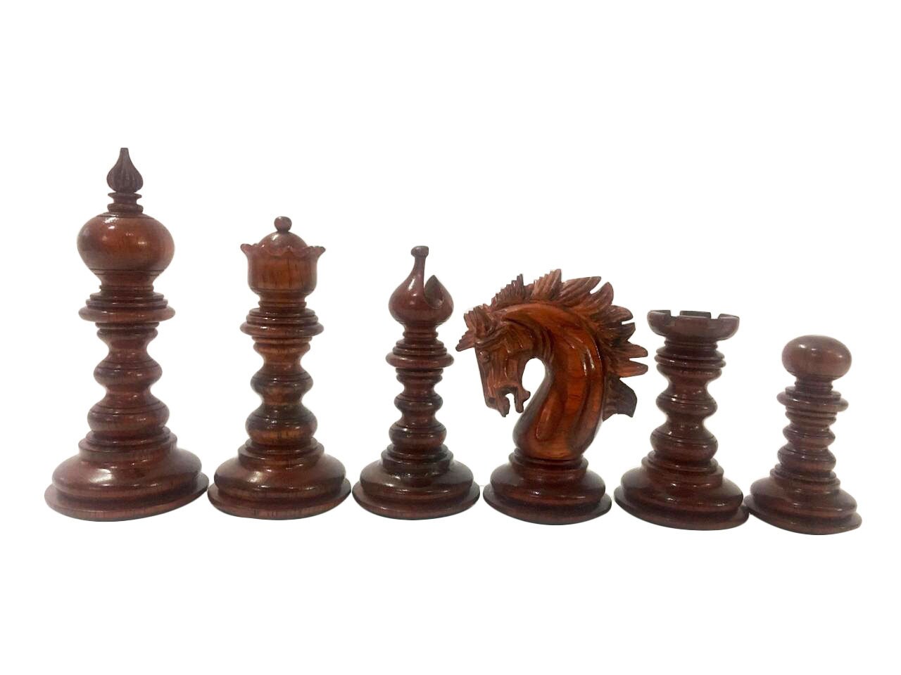 Pezzi Degli Scacchi Staunton Serie Savano 4,3″ Di Lusso – Legno Di Ebano, Triplo Peso – Chess Villa