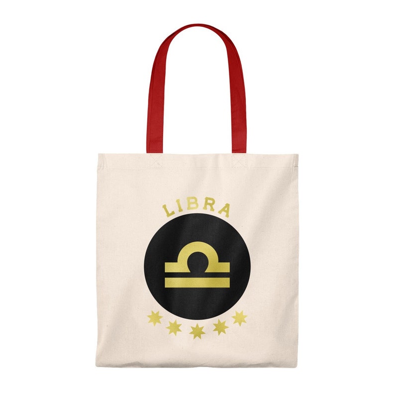 Libra Zodiac Sign Personalized Astrology Tote Bag