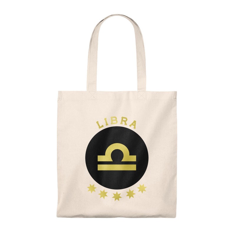 Libra Zodiac Sign Personalized Astrology Tote Bag