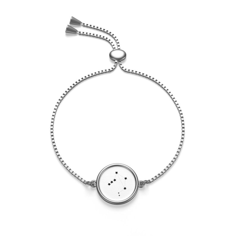 Libra Constellation Personalized Zodiac Box Chain Bracelet