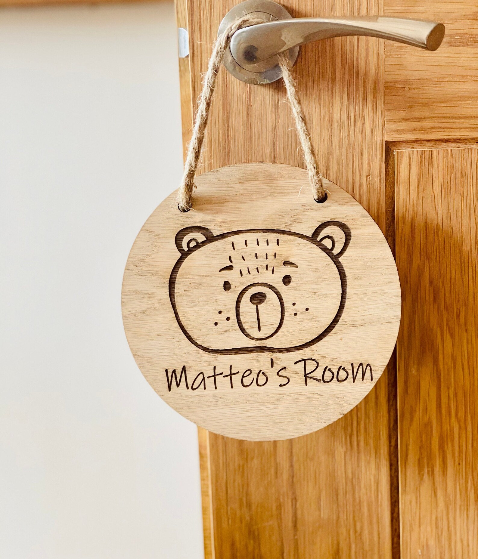 Personalised Bedroom Name Sign Hanging Name Plaque Wooden Etsy
