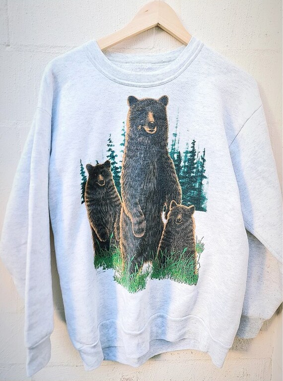 Rare Men's Bear Sweater - Jumper Small - Men's Vin