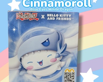 McDonald's Hello Kitty Yugioh Cinnamoroll Blue Eyes White Dragon Plush Happy Meal