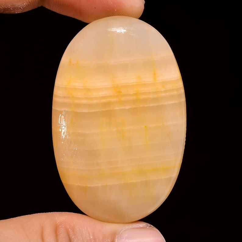 Gorgeous Quality 100/% Natural Orange Calcite Oval Shape Cabochon Loose Gemstone For Making Jewelry 97 Ct 49X31X7 mm J-3237