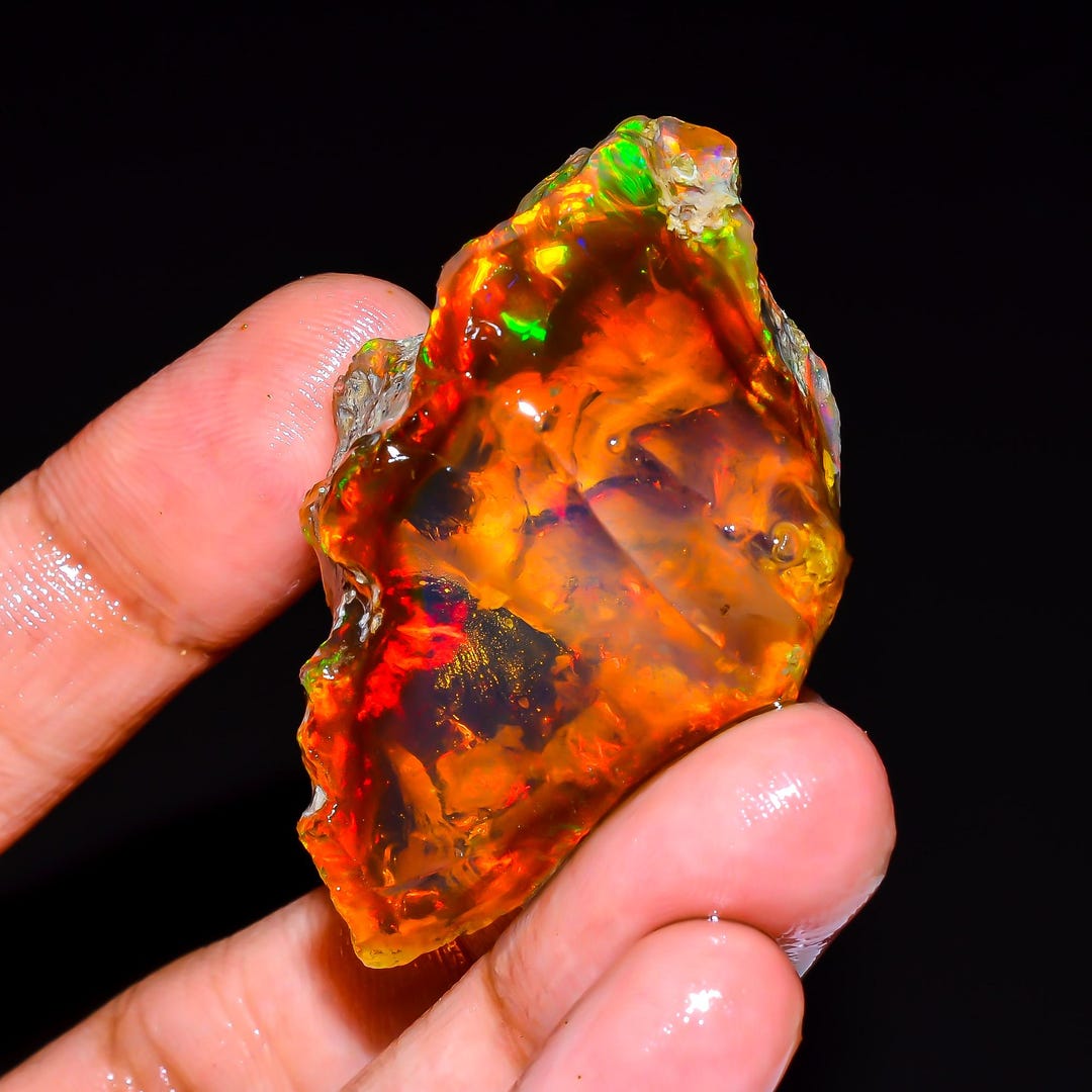天然エチオピア産オパール原石、オパール結晶、ジュエリー製作用