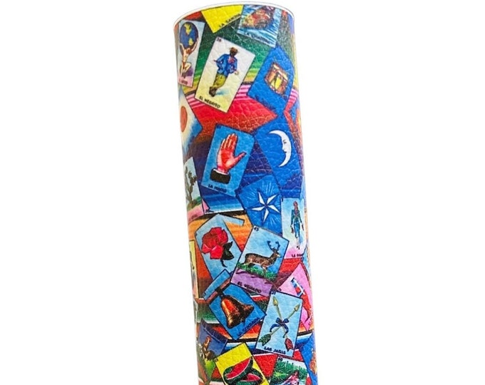 Mexican Loteria Faux Leather Sheets, Mexican Bingo, Loteria, Mexican ...