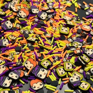 Halloween, polymer clay, sprinkles, Halloween witches brew, Halloween  polymer clay sprinkles, kawaii crafts
