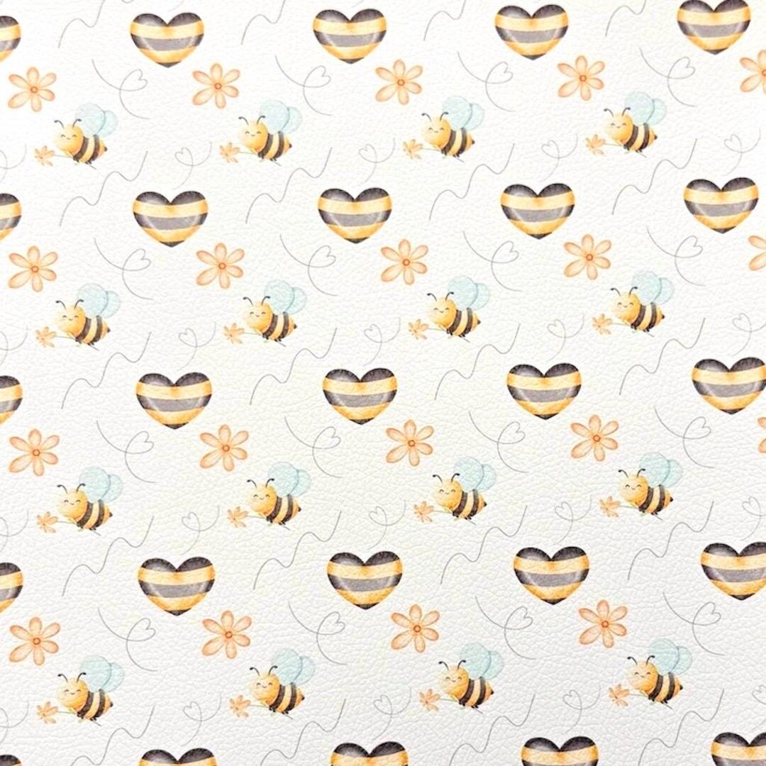 Bees, Hearts, Faux Leather Sheets, Spring, Floral, Crafts, Animal ...