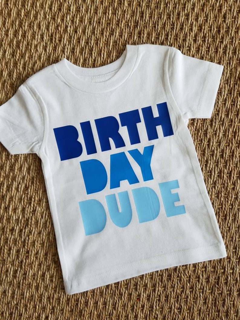 Birthday Dude/ Blue Ombre Boys Birthday Shirt / Toddler Shirt - Etsy