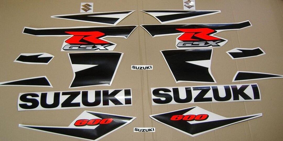 Suzuki GSX-R 600 2004 Full Replacement Decals Kit Stickers Reproduction ...