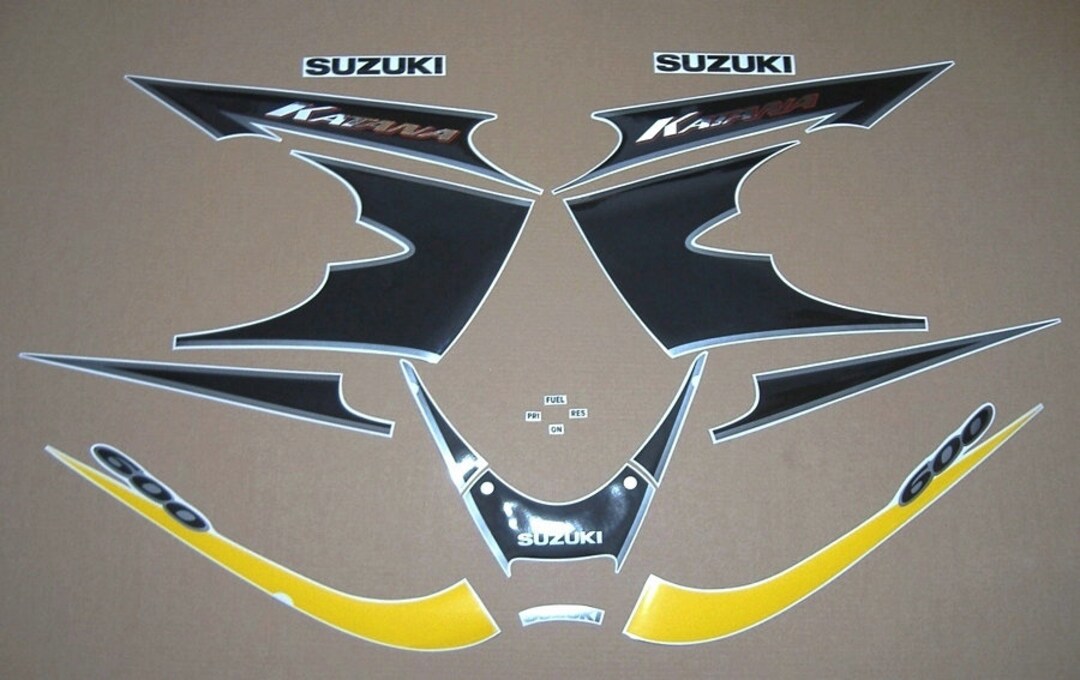 Suzuki GSXF 600 Katana 2003 US Replacement Decals Set Stickers