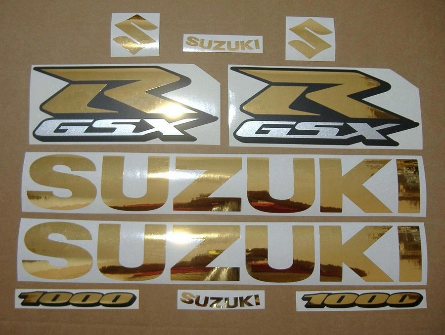 Suzuki GSX-R 600 /750 /1000 Chrome Mirror Gold Customized