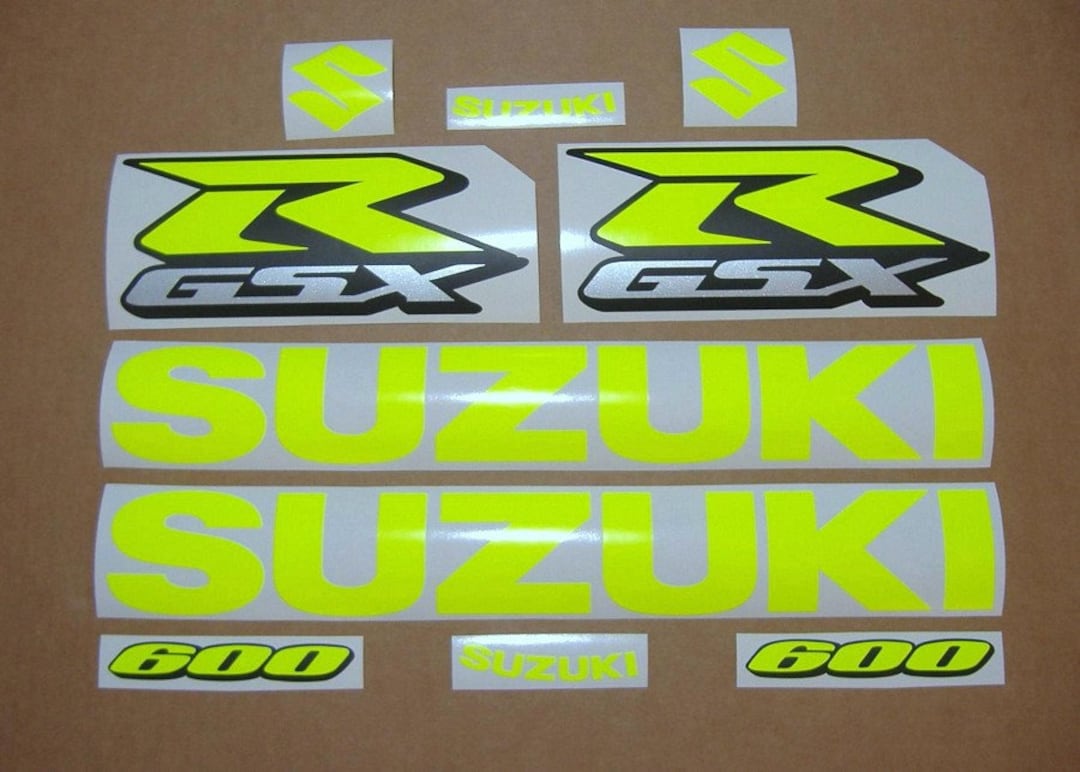 Suzuki GSXR 600 /750 /1000 Neon Fluorescent Fluo Yellow/green