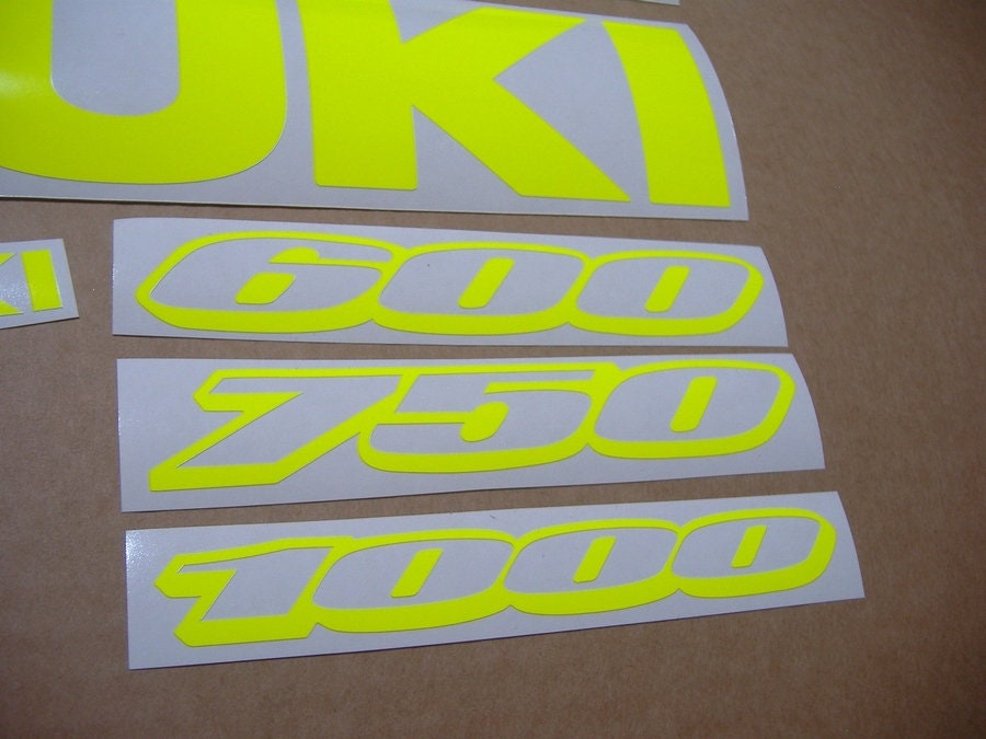 Zen Graphics - GSX-R 750 K6 Custom fluorescent replacement Decals / Stickers Zen Graphics - GSX-R 750 K6 Custom fluorescent replacement Decals / Stickers