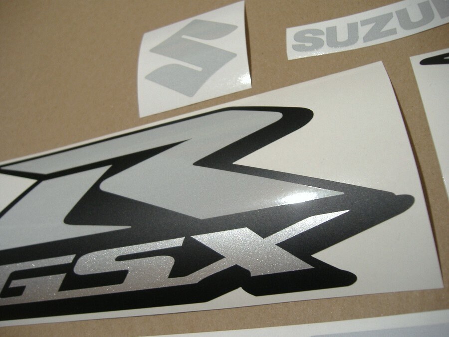 Suzuki GSX-R 600 /750 /1000 Reflective White Custom Replacement Decals ...