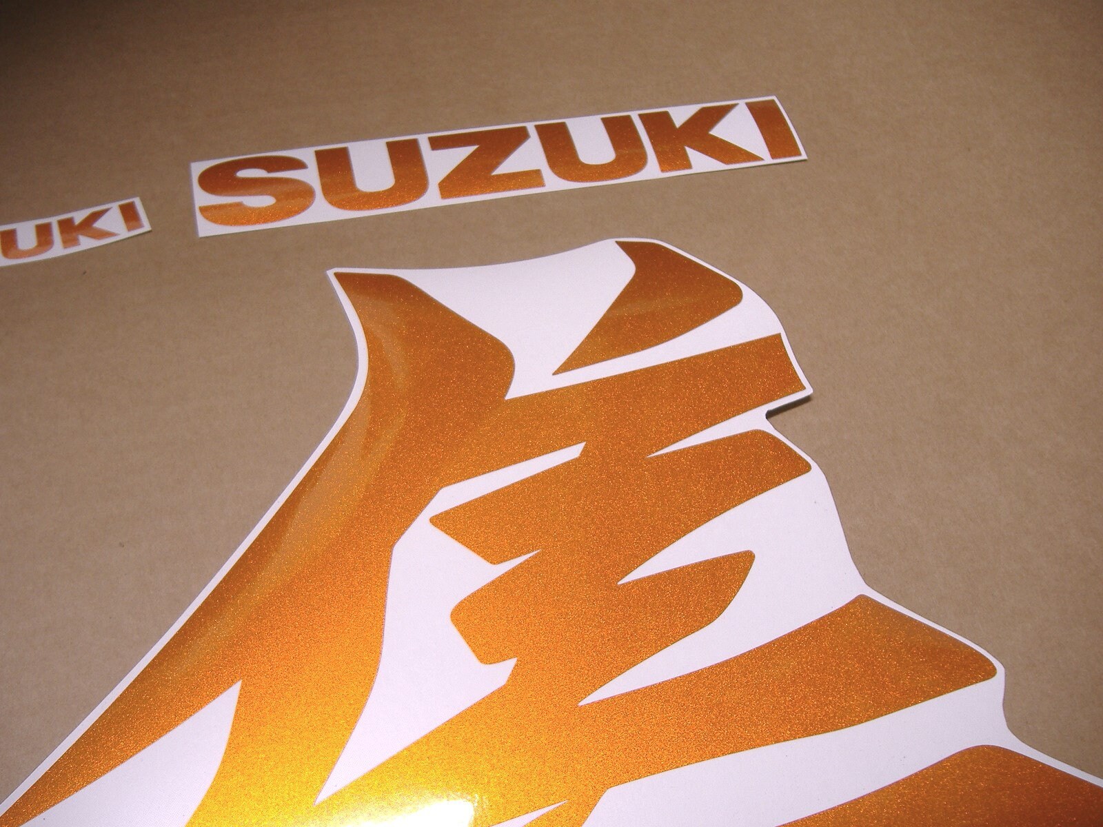 Suzuki Hayabusa 2021 - Onwards Custom Pearl Orange Color Decals Set ...