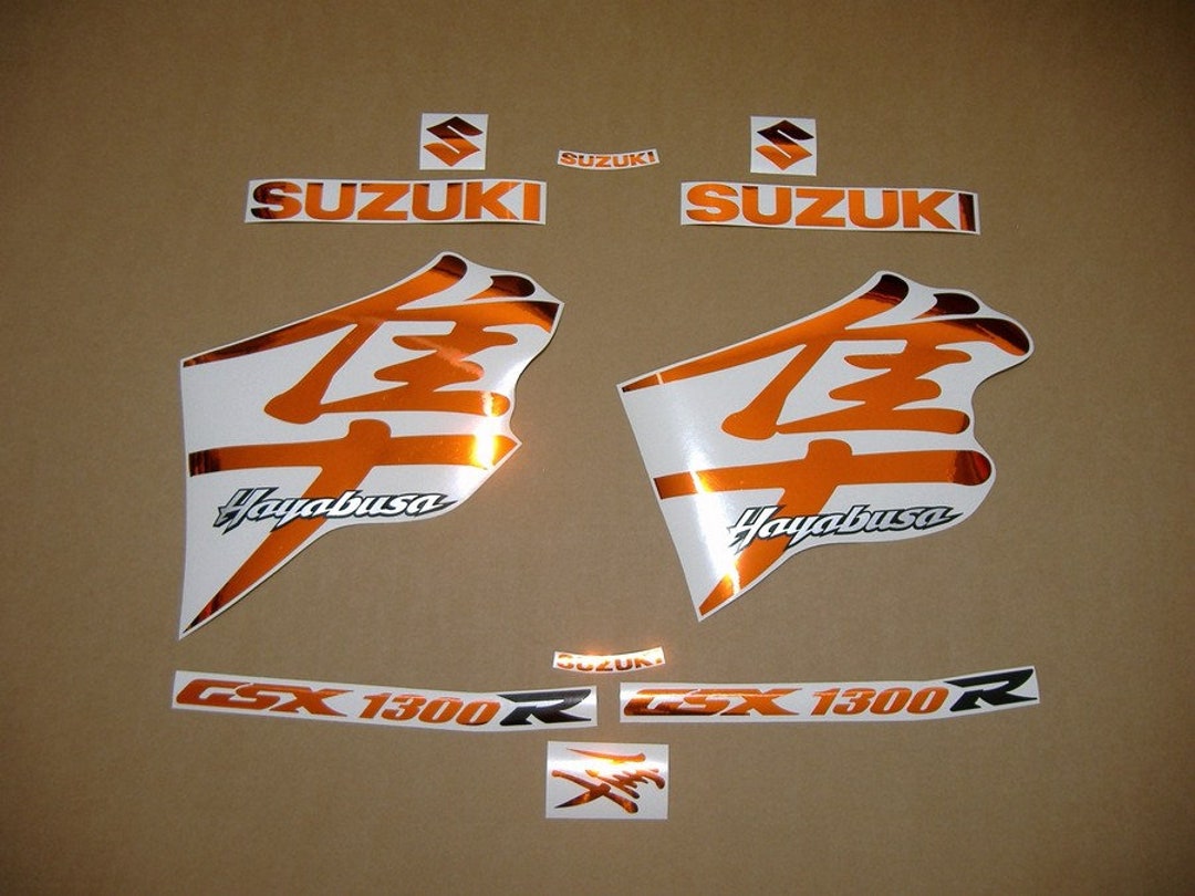 Original Fake 2008SPRING AND SUMMERステッカー Suzuki Hayabusa GSX-1300R Chrome Orange Mirror Custom Replacement