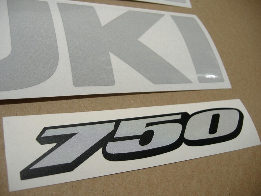 Suzuki GSX-R 600 /750 /1000 Reflective White Custom Replacement Decals ...