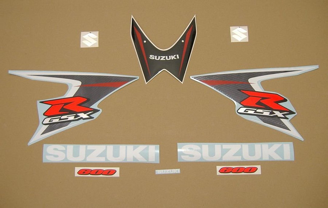 Suzuki GSX-R 600 2008 Replacement Decals Kit Stickers Reproduction