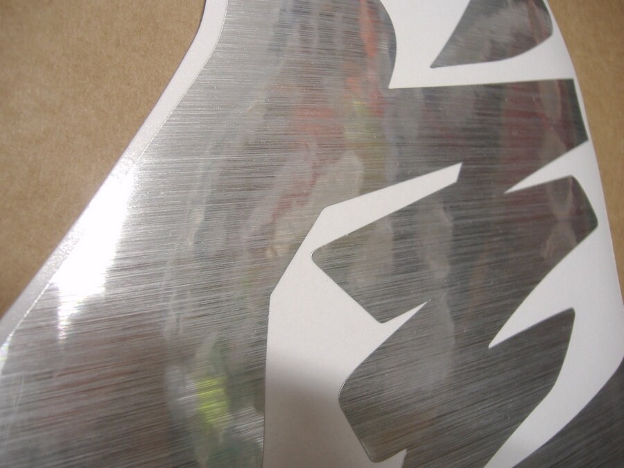 Sticker Busa Suzuki Hayabusa 2021-onwards Custom Brushed Aluminium Color Decals Set ...