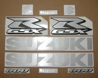 Kit d'autocollants de remplacement personnalisés en aluminium brossé pour Suzuki GSX-R 600/750/1000, emblèmes graphiques gixxer k5 gsxr srad