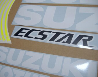 Ecstar Moto GP Style Sponsor Decals - Vinyl Stickers For Motorcycles & Cars (2-Pack)