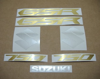 Stickers de remplacement Suzuki GSR 750 2012-2013 répliques d'autocollants reproduction graphiques restauration adhésifs autocollants adesivi aufkleber