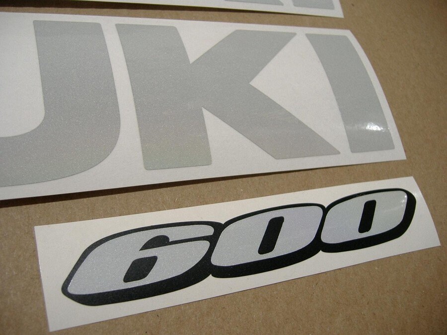 Suzuki GSX-R 600 /750 /1000 Reflective White Custom Replacement Decals ...