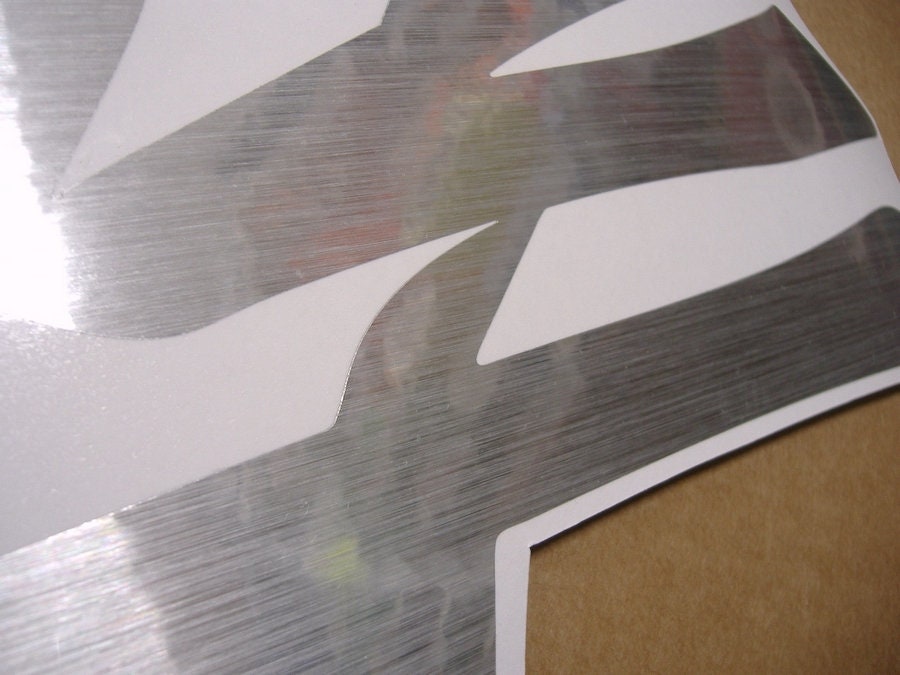 Sticker Busa Suzuki Hayabusa 2021-onwards Custom Brushed Aluminium Color Decals Set ...