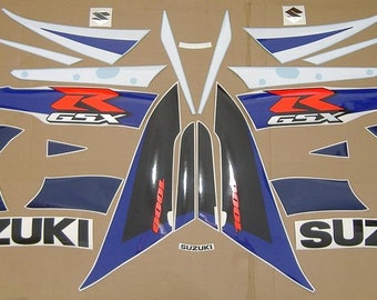 Suzuki GSX-R 1000 2004 complete decal set stickers kit reproduction graphics restoration adesivi pegatinas labels aufkleber pattern logo k4