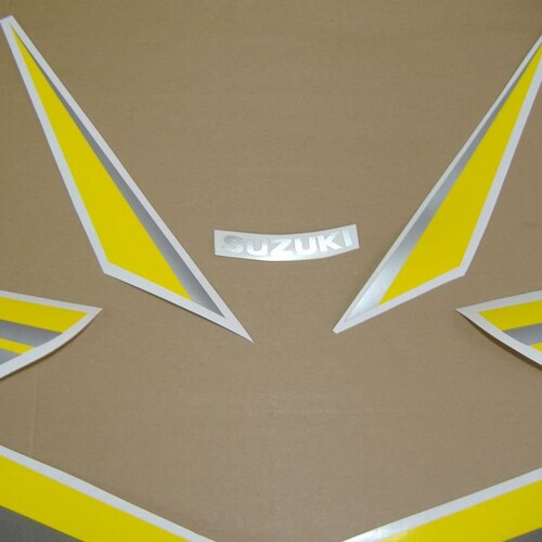 Suzuki GSX-R 750 2006 black yellow version replacement shops decals stickers reproduction graphics adhesivos pegatinas aufkleber autocollants logo