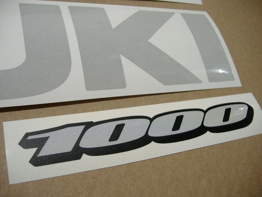 Suzuki GSX-R 600 /750 /1000 Reflective White Custom Replacement Decals ...