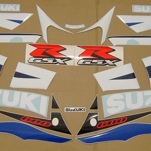 Fuer die GSX-R 600 2003 k3 kompletter Ersatz Aufkleber Set Full Reproduktion Stickers Kit Grafik Restauration gsxr Replik Muster Mark