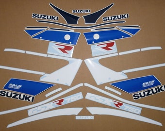 Suzuki GSXR 750 L 1990-1991 complete replacement decals set replica stickers reproduction graphics restoration emblems gsx-r full pattern