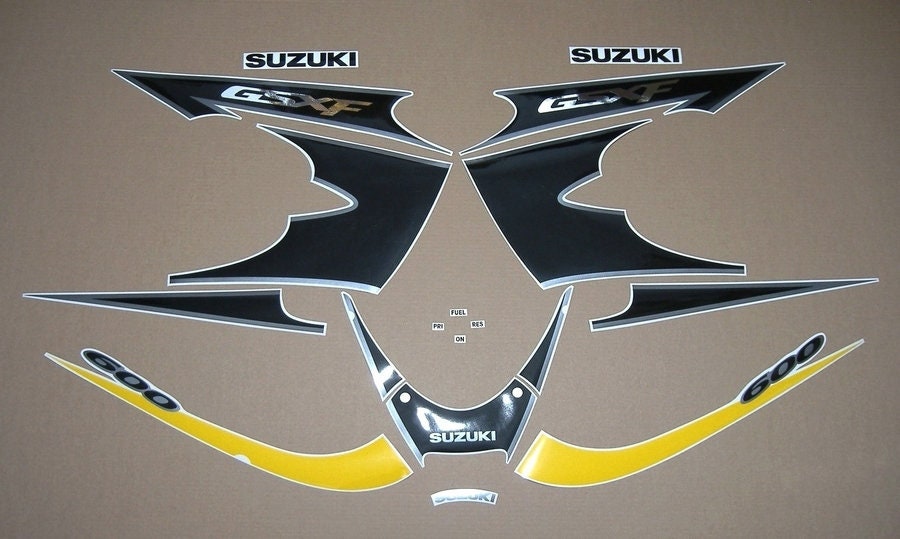 Suzuki GSXF 600 Katana 2003 EU Complete Replacement Decals Set