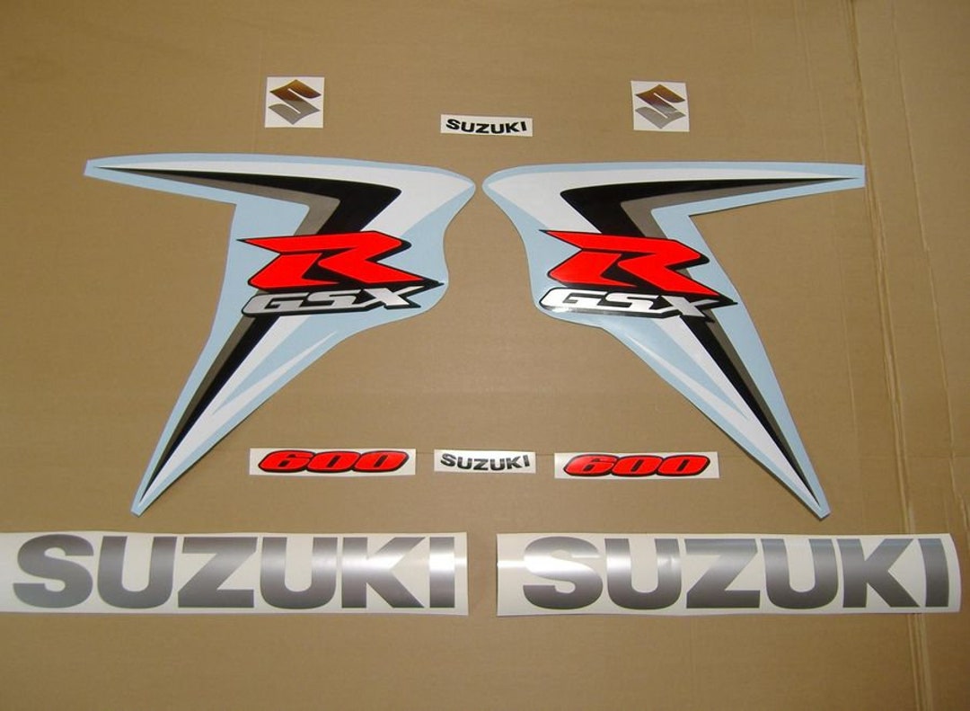 Suzuki GSX-R 600 2007 Full Replacement Decals Kit Complete Pattern ...