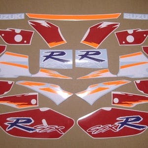 kompletter Ersatz-Abziehbild-Set für kompletter Swarovski GSXR 600W 1993 Restaurations-Muster Mark 600 1994 gsx-r kit