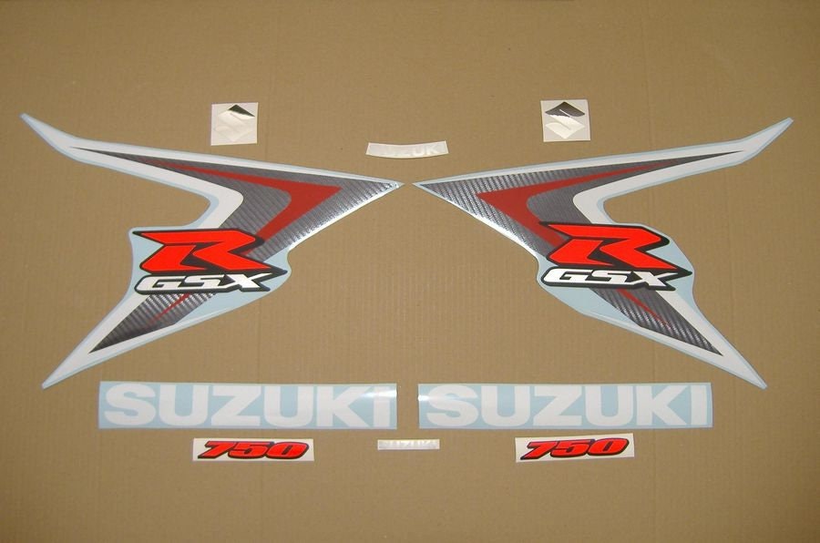 Suzuki GSX-R 750 2008 full replacement decal set complete replica aftermarket stickers kit reproduction graphics restoration K8 pattern gsxr