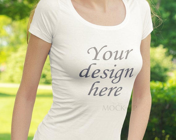 Download Free White T-Shirt Mockup Model Mockup Shirt Mockup Styled ...
