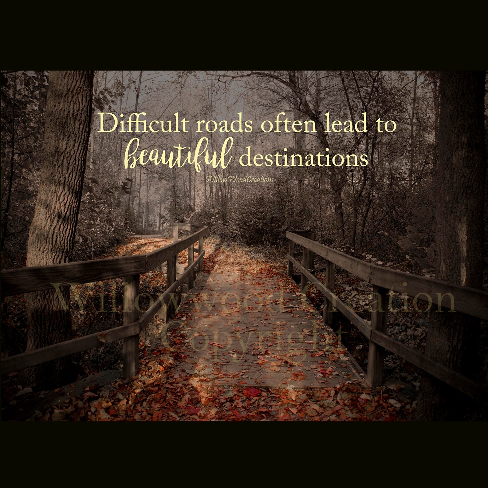 Image de chemin avec citation routes difficiles image de Image de chemin avec citation routes difficiles image de