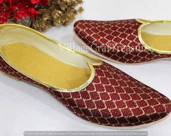 Mens Sherwani Jutti Bridal Shoes Indian Shoes Ethnic Shoes Mojari Shoes