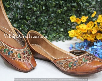 Punjabi Jutti For Ladies Leather Jutti ethnic Shoes Indian Shoes Jutti Online Mojari Online