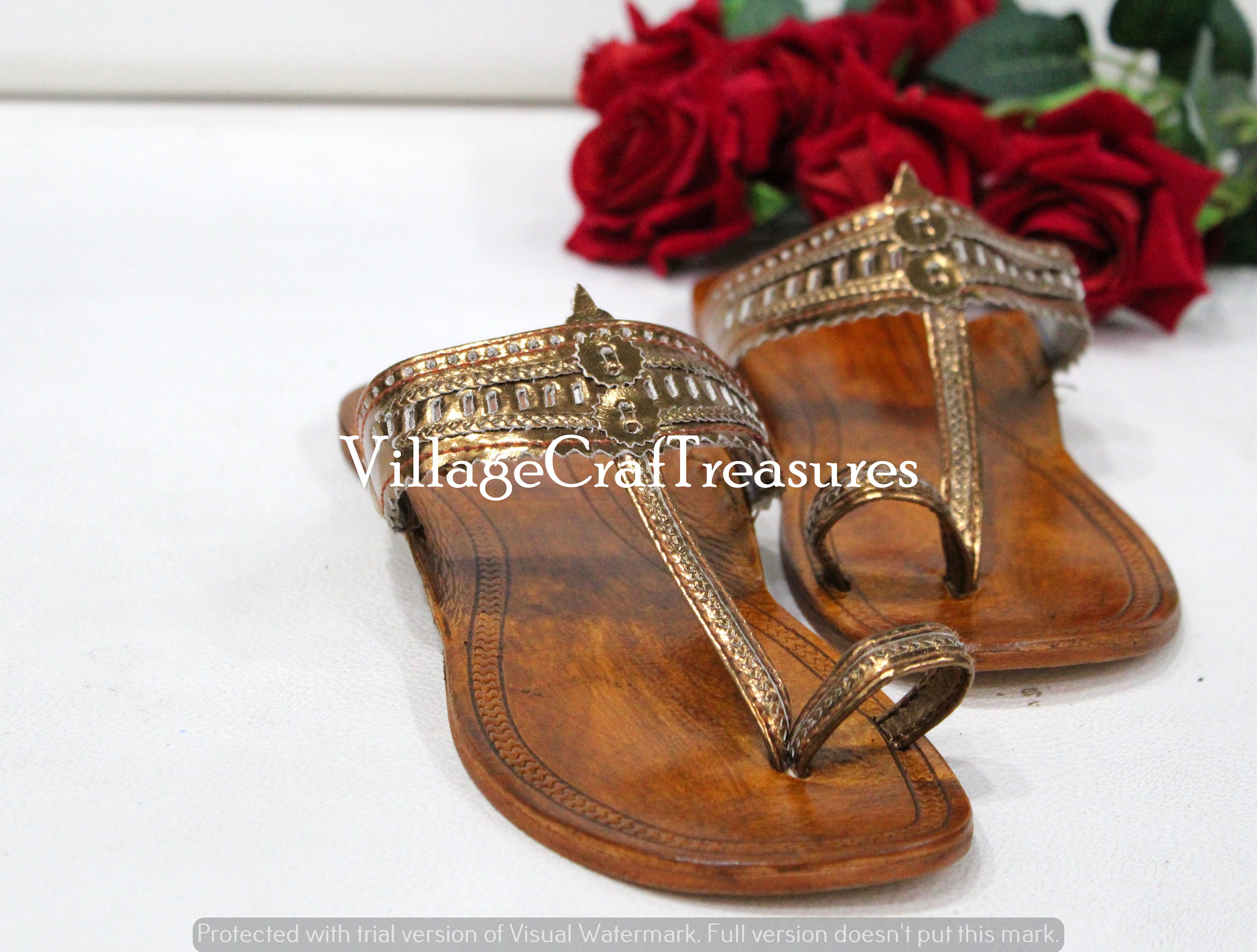 Pantoufles en cuir indien à la main kolhapuri sandales Etsy