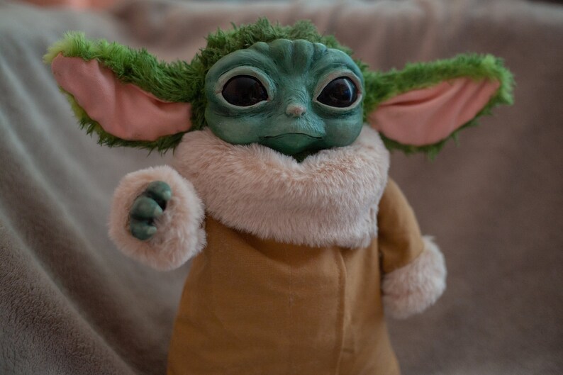 Grogu Baby Yoda Baby Master Art Doll OOAK Poseable Toy | Etsy