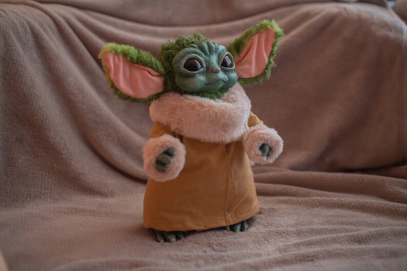 Grogu Baby Yoda Baby Master Art Doll OOAK Poseable Toy Etsy